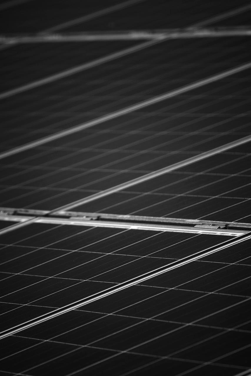 Solar panels on rooftop